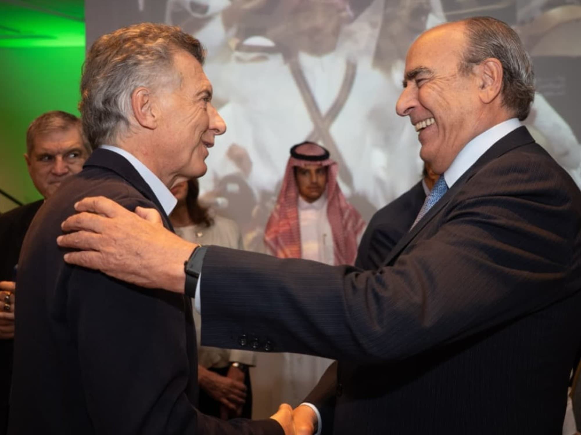 Mauricio Macri durante actos públicos