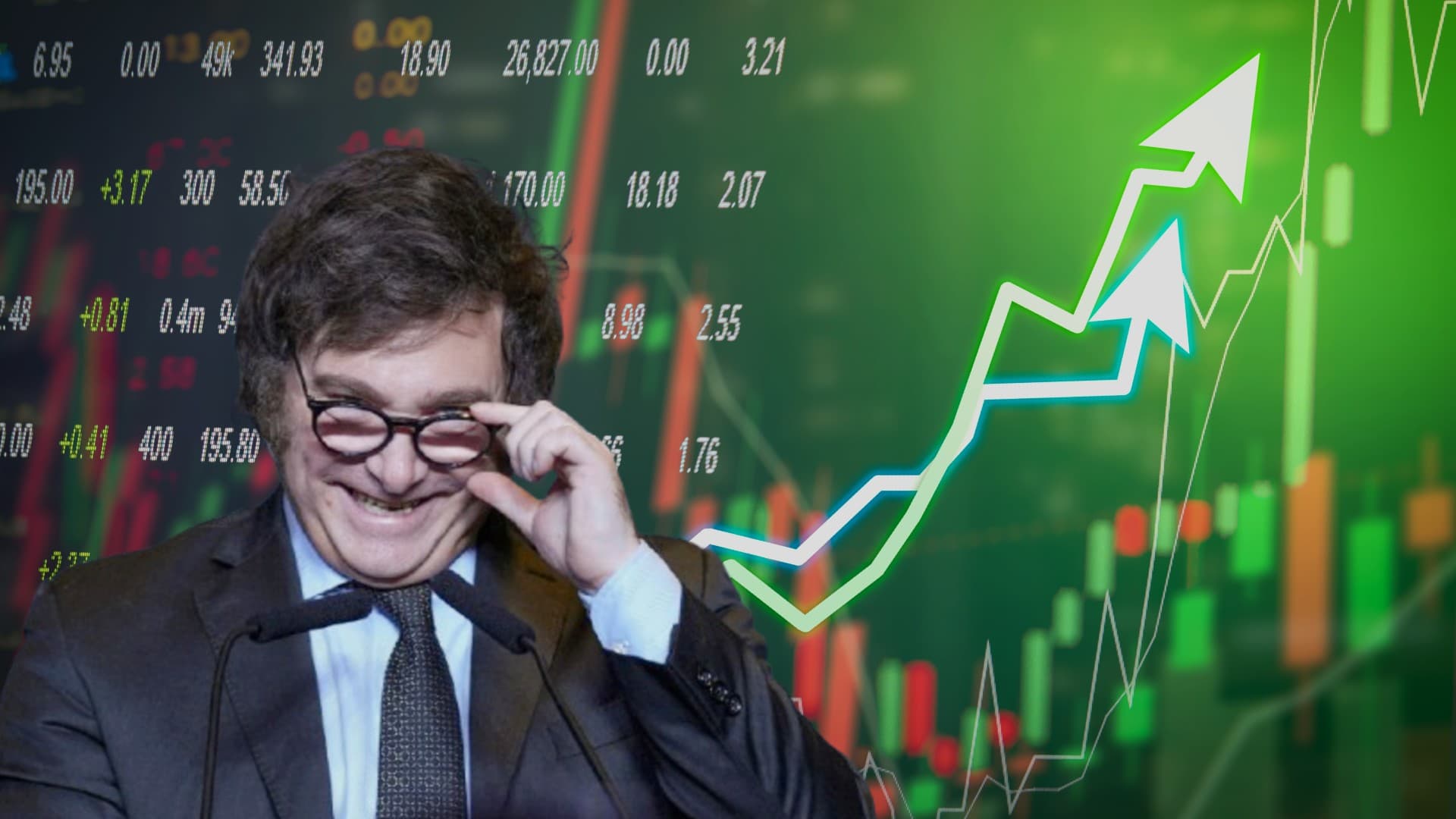 Pantallas de mercado con cotizaciones y gráficos